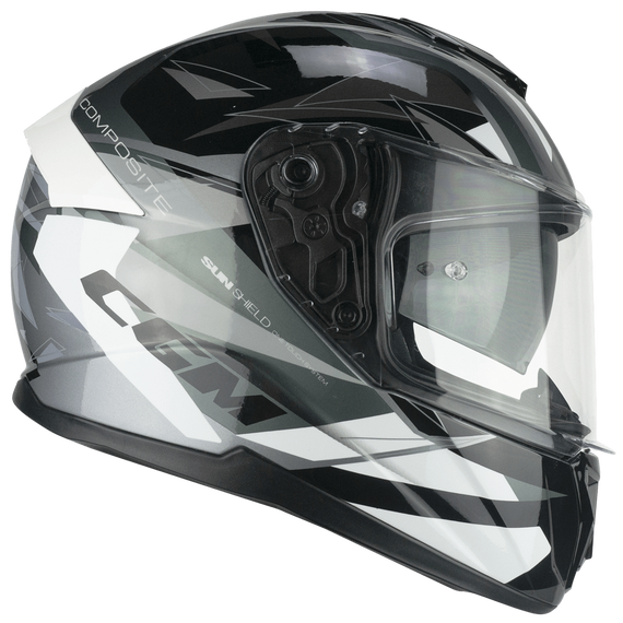 Bukósisak CGM 360X KAD SPORT Fekete/Fehér