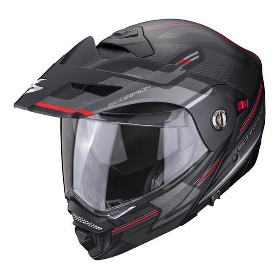 Bukósisak Scorpion Adx-2 Carrera Matt Fekete/Piros S